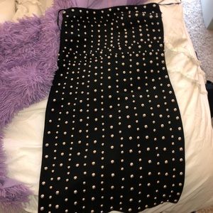 NWT Forever 21 studded strapless dress